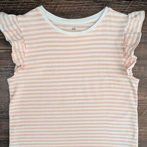 H&M Flutter Sleeve Tee Shirt